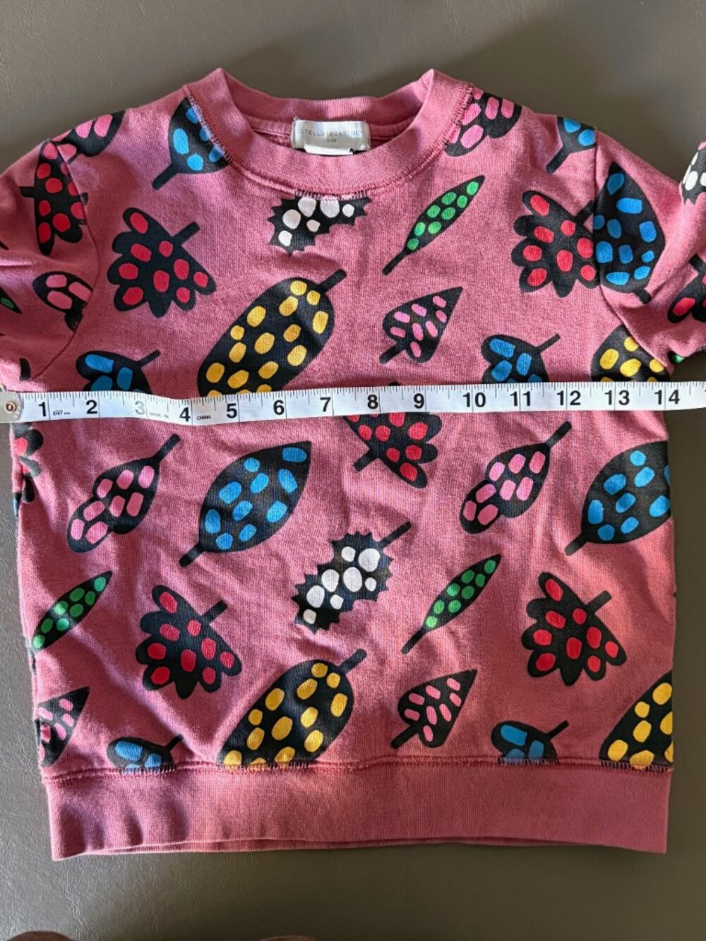 Stella McCartney kids sweatshirt "Spotty Leaves" size 6 - Picture 6 of 7